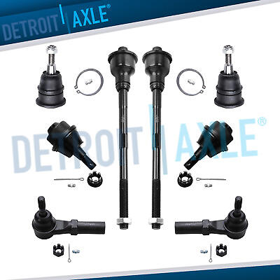 #ad 8pc Front Ball Joints Tie Rods Suspension Kit for Silverado Sierra 2500 1500 HD $63.14