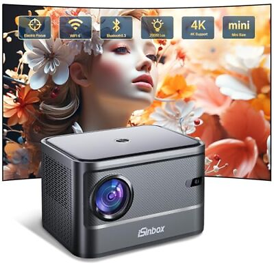 #ad Mini projector 20000 lumens Portable Projector 1080P with Portable Bag Ele... $127.99