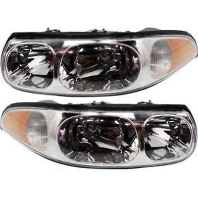 #ad Headlight Assembly Set For 2000 2005 Buick LeSabre Custom Left Right With Bulb $125.46