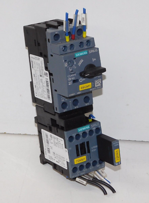 #ad Siemens 3RV2011 1DA10 Sirius Circuit Breaker Module 3RT2016 1BB41 DC 24V Unit $119.00