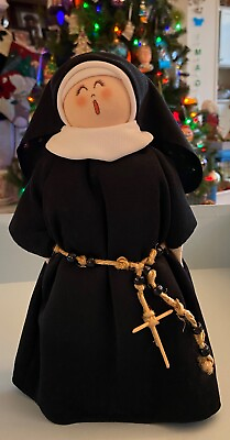 #ad Nun doll singing choir Catholic Sister craft fair handmade vintage adorable 11” $36.98