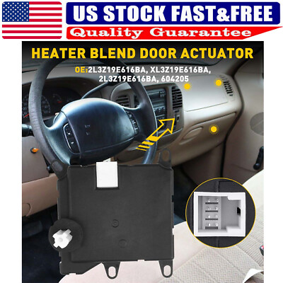 #ad A C Heater Blend Door Actuator For 1997 2003 Ford F 150 1997 2000 Ford F 250 New $18.99