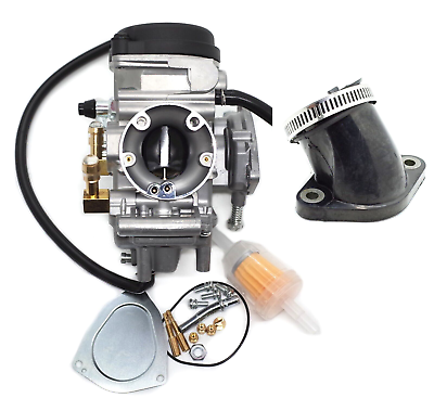 #ad Carburetor amp; Intake Boot For Suzuki King Quad 300 Quadrunner 250 Y K1 K2 $59.99