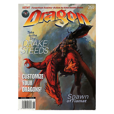 #ad TSR Dragon Magazine Issue #260 ADamp;D DND Damp;D June 1999 Pre owned OOP THG $5.79