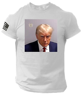 #ad Trump Mugshot T Shirt USA Donald Trump Official Mug Shot Unisex Tee $19.99