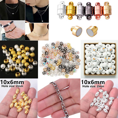 #ad DIY Beads Bracelets Magnet Brass Metal Rhinestone Loose Findings Pendant Making $9.99