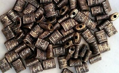 #ad 150 Loose Beads Lot 10mm Antique Tribal Copper Acrylic Jewelry Making Craft DIY $8.49