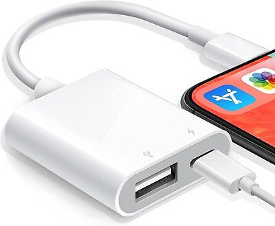 #ad Apple Mfi Certified USB 3.0 Adapter for Iphone Ipad Lightning to USB Camera Ada $19.80