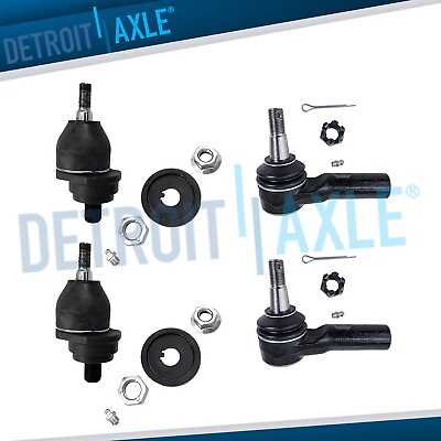#ad Front Upper Ball Joints Outer Tie Rods Kit for 2006 2012 Dodge Ram 1500 5 Lug $62.36
