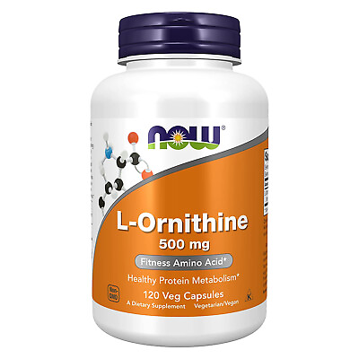 #ad NOW FOODS L Ornithine 500 mg 120 Veg Capsules $18.16