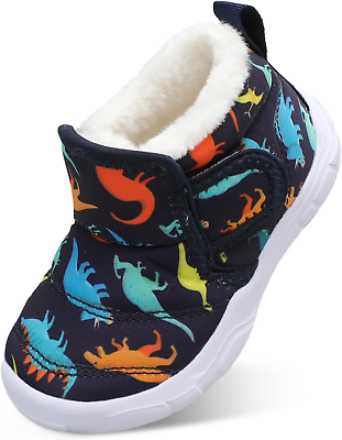 #ad Baby Boys Girls Winter Warm Shoes Cozy Fleece Snow Boots Toddler Non Slip Walkin $34.88