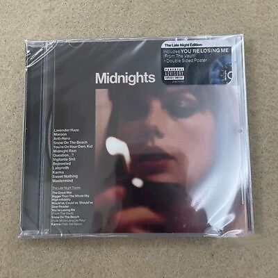 #ad Taylor Swift Midnights The Late Night Edition CD Album Pop Music CD Collection $20.90