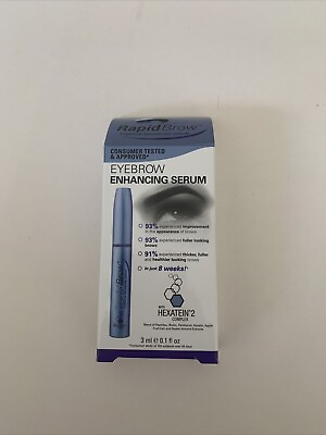 #ad RapidBrow Eyebrow Enhancing Serum 3mL 0.1 oz Exp: 10 2026 New in Box $13.99