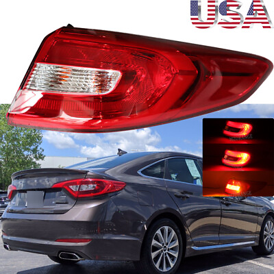 #ad Right Passenger Outer Tail Light Lamp w bulb For Hyundai Sonata 2015 2016 2017 $44.34
