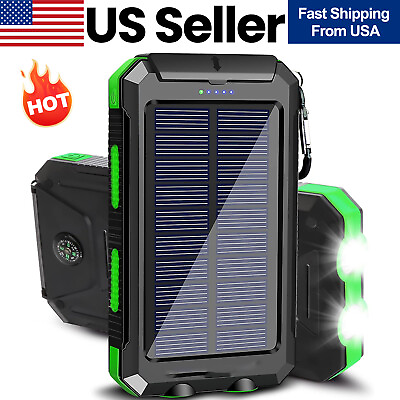 #ad Super 10000000mAh USB Portable Charger Solar Power Bank for iPhone Cell Phone $13.09