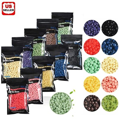 #ad Hard Wax Beads Bean For All Waxing Types Depilatory Hair Removal Wamer Heater $4.98
