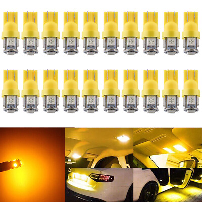 #ad 20Pcs T10 168 194 W5W LED Interior Dome Map Reading bulbs Side Marker Light 2825 $7.99