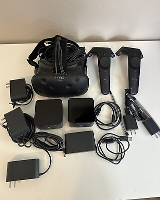 #ad HTC Vive VR Headset Complete Set Full Kit System Steam VR PC Virtual Reality $299.99