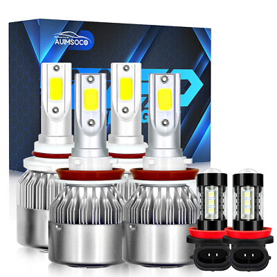 #ad LED Headlight Bulbs Kit High BeamLow BeamFog Light for Toyota Camry 2007 2014 $39.99