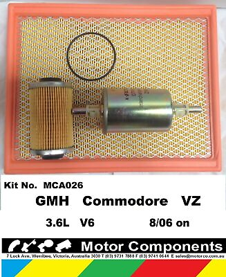 #ad FILTER SERVICE KIT for GMH COMMODORE VZ 3.6 Litre V6 8 04 8 07 OIL FUEL AIR AU $60.45