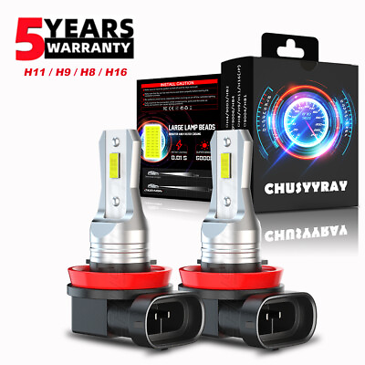 #ad 2x H8 H11 H16 LED Fog Driving Light Bulbs For For Nissan Altima Sedan 2007 2019 $11.99