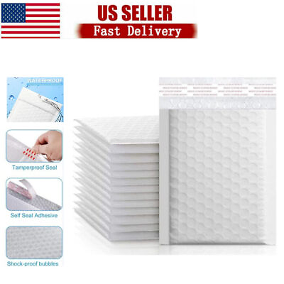 #ad 200PCS Mailers Bubble Matte Poly Padded Envelopes 4 Layers Mailers Self Sealing $75.36