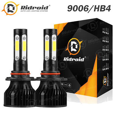 #ad LED Low Beam Headlight Bulbs 9006 HB4 Cool White 6000K Bright Replace Halogen $15.99