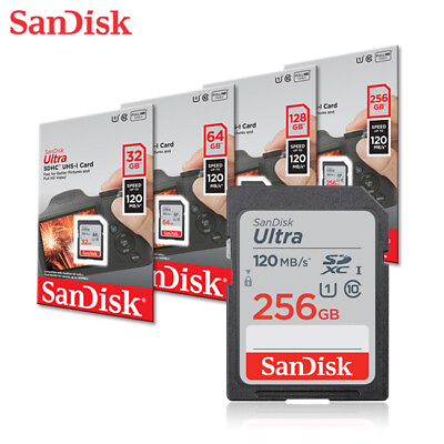#ad SanDisk NEW Ultra 16G 32G 64G UHS I Class 10 SD Memory Card Full HD 80MBs 140MBs $6.06