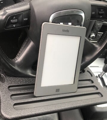 #ad Car Steering Wheel Tray Desk Two Sided For Kindle Drink Food Work Table Holder $14.98