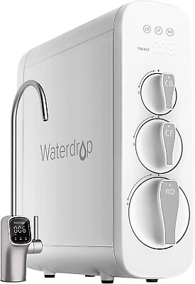 #ad Waterdrop Refurbished G3 Reverse Osmosis System NSF Certified Smart LED Faucet $259.00