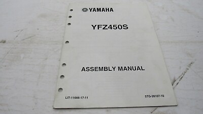#ad 2004 Yamaha YFZ450S YFZ450 OEM Factory Assembly Manual LIT 11666 17 11 $4.95