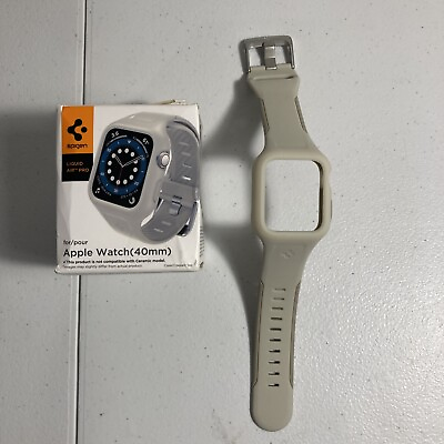 #ad Apple Watch Liquid Air Pro 40mm Soft White Band by Sigen $24.99