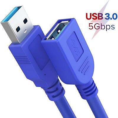 #ad USB 3.0 Extension Cable High Speed Extender Cord Adapter Type A Male to Female $3.99