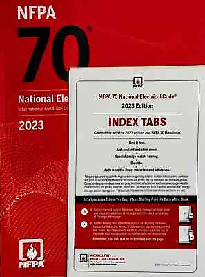 #ad NFPA 70 National Electric Code with Tabs 2023 Edition paperback $40.99