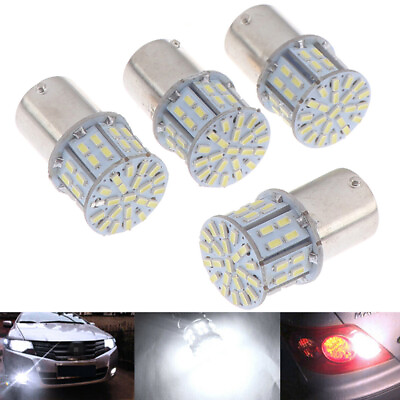 #ad 4X 1156 BA15S 50SMD 3014 LED Replacement Bulbs Car Interior RV Camper LightLO C $4.01