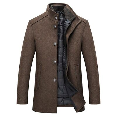 #ad Men Jacket Parkas Coat Men Clothing Woolen Adjustable Vest Parkas Male $68.20