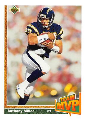 #ad Anthony Miller 1991 Upper Deck 474 San Diego Chargers Football Card $1.00