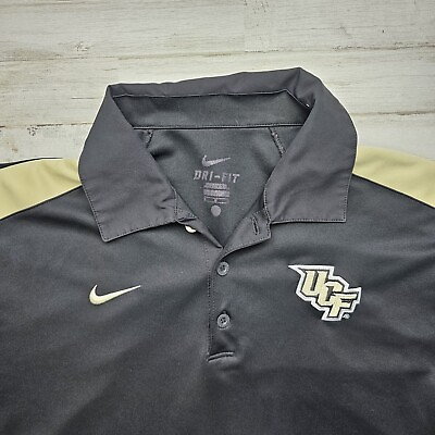 #ad UCF Knights Nike Polo Shirt Mens MED Univ Central Florida NCCA Dri Fit Golf $8.99