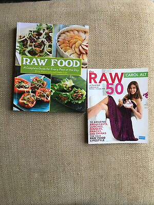 Lot of 2 Raw Food Recipe Books Carol Alt Health Diet $11.01