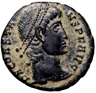 #ad CERTIFIED Authentic Roman Coin Constans I as Augustus WREATH Nicomedia VOT XX EF $56.44