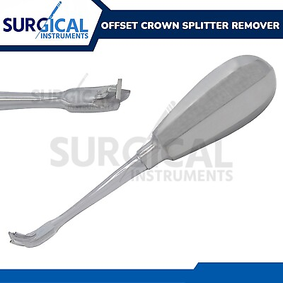 #ad Offset Crown Splitter Remover Elevator Handle Dental Stainless German Grade $9.49