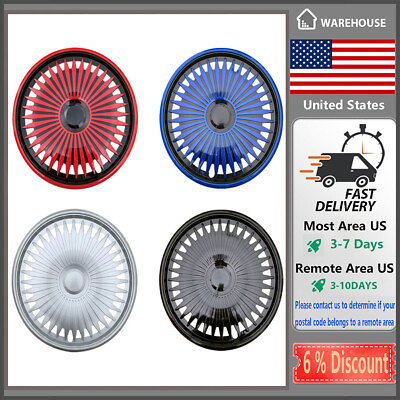#ad 15quot; Set of 4 Wheel Covers Rim Snap On Hub Cap fit R15 Universal Car Wheel Cover $48.82