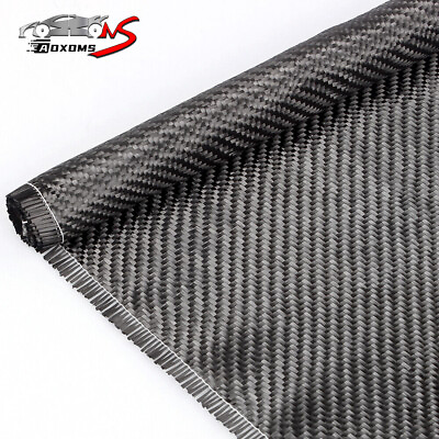 #ad 12quot; x 5FT Black Carbon Fiber Fabric Cloth Resin 3K Twill Weave 12quot; x 59quot; $26.99