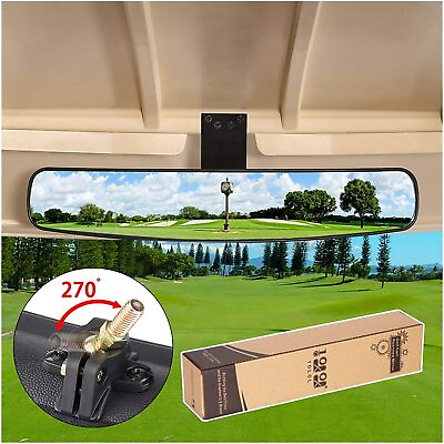 #ad Golf Cart MirrorExtra Wide Panoramic Rear View Mirrors For Yamaha EZGO Club Car $17.99