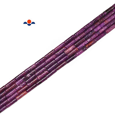#ad Purple Lepidolite Round Tube Beads Size 4x13mm 15.5#x27;#x27; Strand 4x13mm $10.99