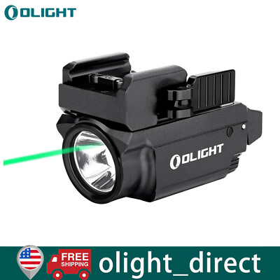#ad OLIGHT Baldr Mini 600 Lumen Green Laser Rail Mounted Pistol Tactical Light Black $124.95
