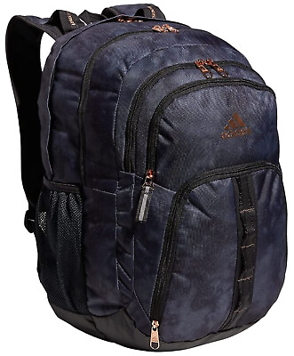 Adidas Prime 6 5 Pocket Laptop Backpack Stone Wash Carbon Carbon Grey Rose Gold $64.95