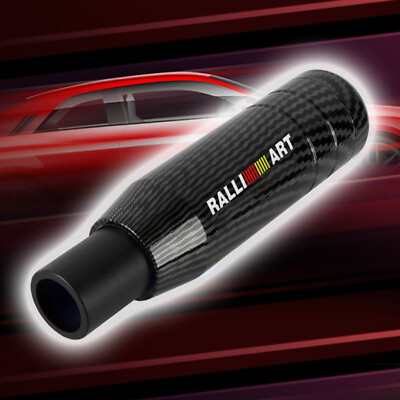 RALLIART Aluminum Carbon Fiber Automatic Car Gear Stick Long Shift Knob Shifter $16.88