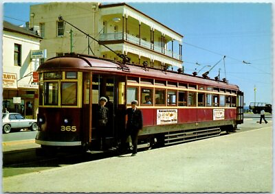 #ad Postcard Adelaide Tram Car at Glenelg South Australia $3.43