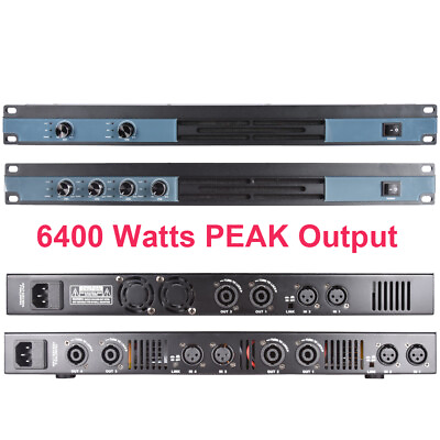 #ad Digital Amplifier 4 Channel 6400W 2 Ch 3200 Watts Power AMP 1U Drive Speakers $229.50